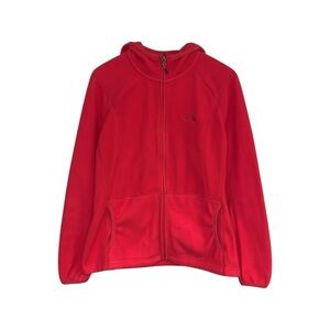 The  North Face leece Zip Up Hoodie Women's Size XL Pink Coral‎